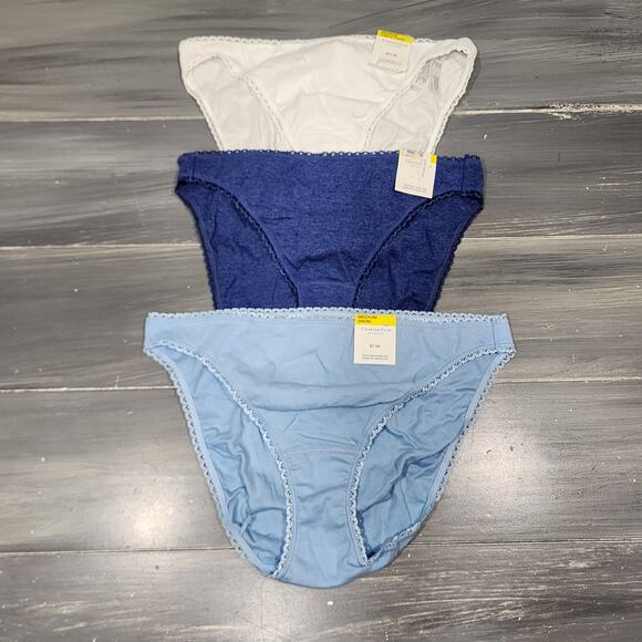 Charter Club Bikini Underwear Panties 3 Pair Size Medium - Picture 1 of 6